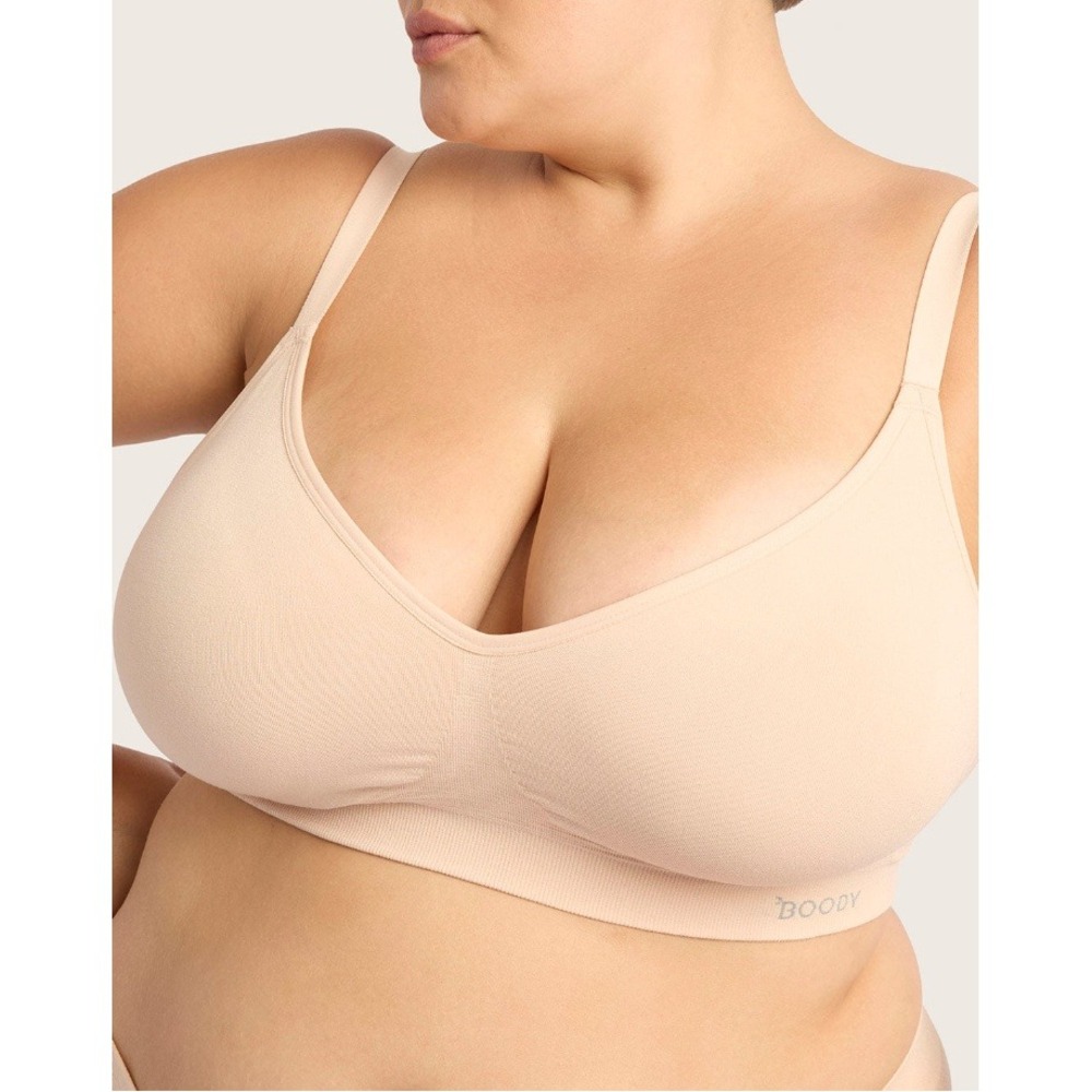 Boody Women's Shell Wireless Full Bust Adjustable Strap T-Shirt Bra NWT Size M - Picture 2 of 12